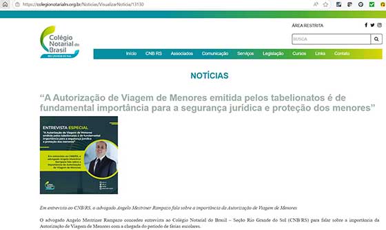 Entrevista ao CNB/RS